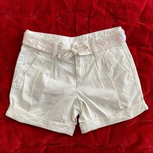 Gap Kids white shorts sequin belt girl 5